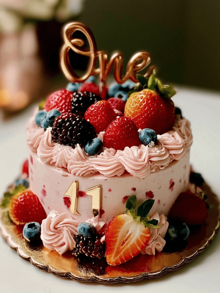 Berry First Birthday Cake: A Sweet Memory