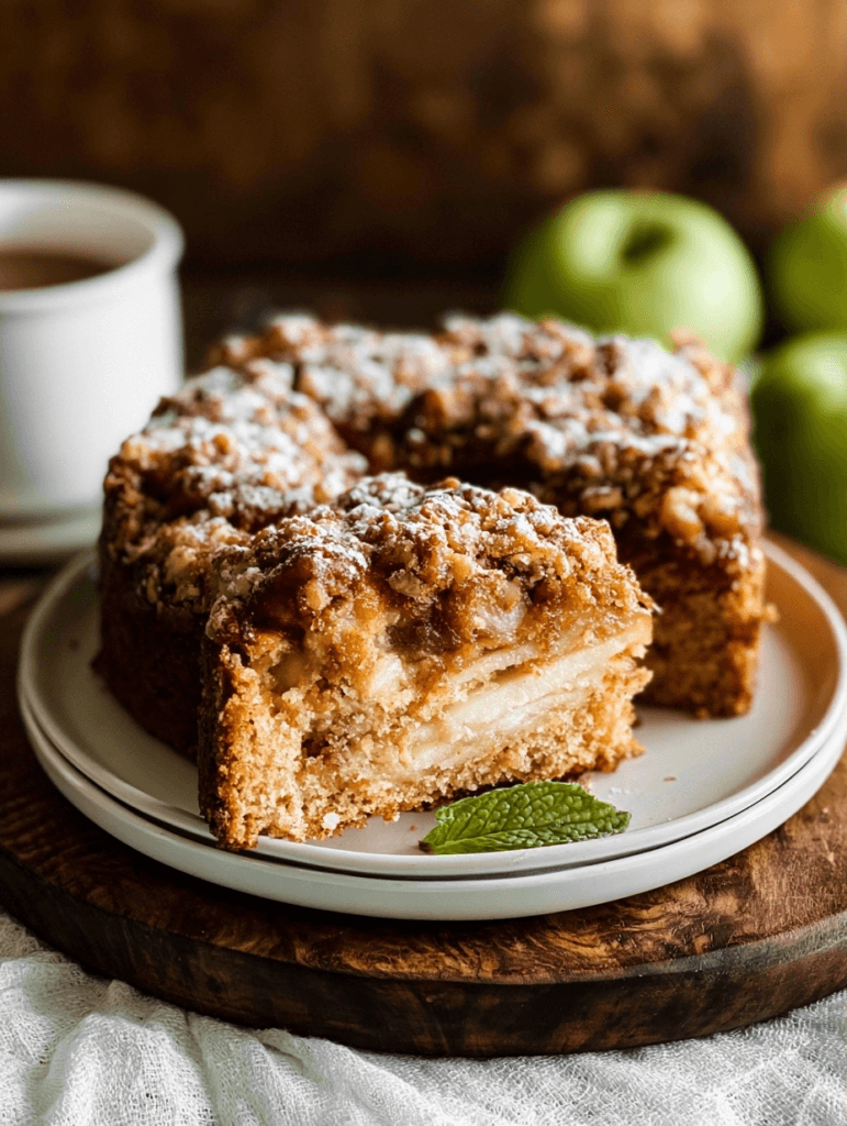 Apple Coffee Cake with Cream Cheese Swirl