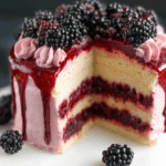Blackberry Cake With Fresh Lemon Frosting