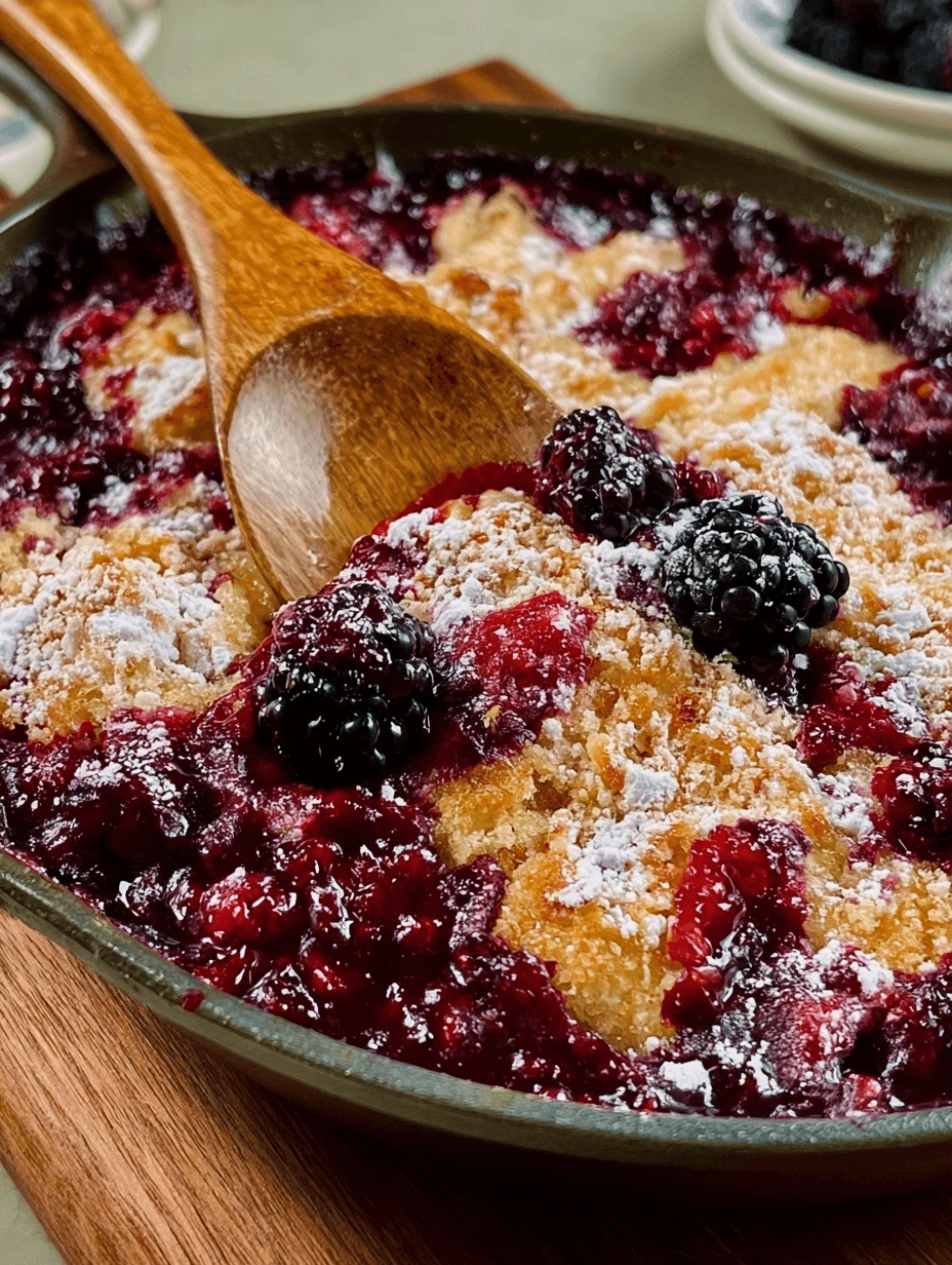 Blackberry Dump Cake: An Easy Fruit Dessert Recipe