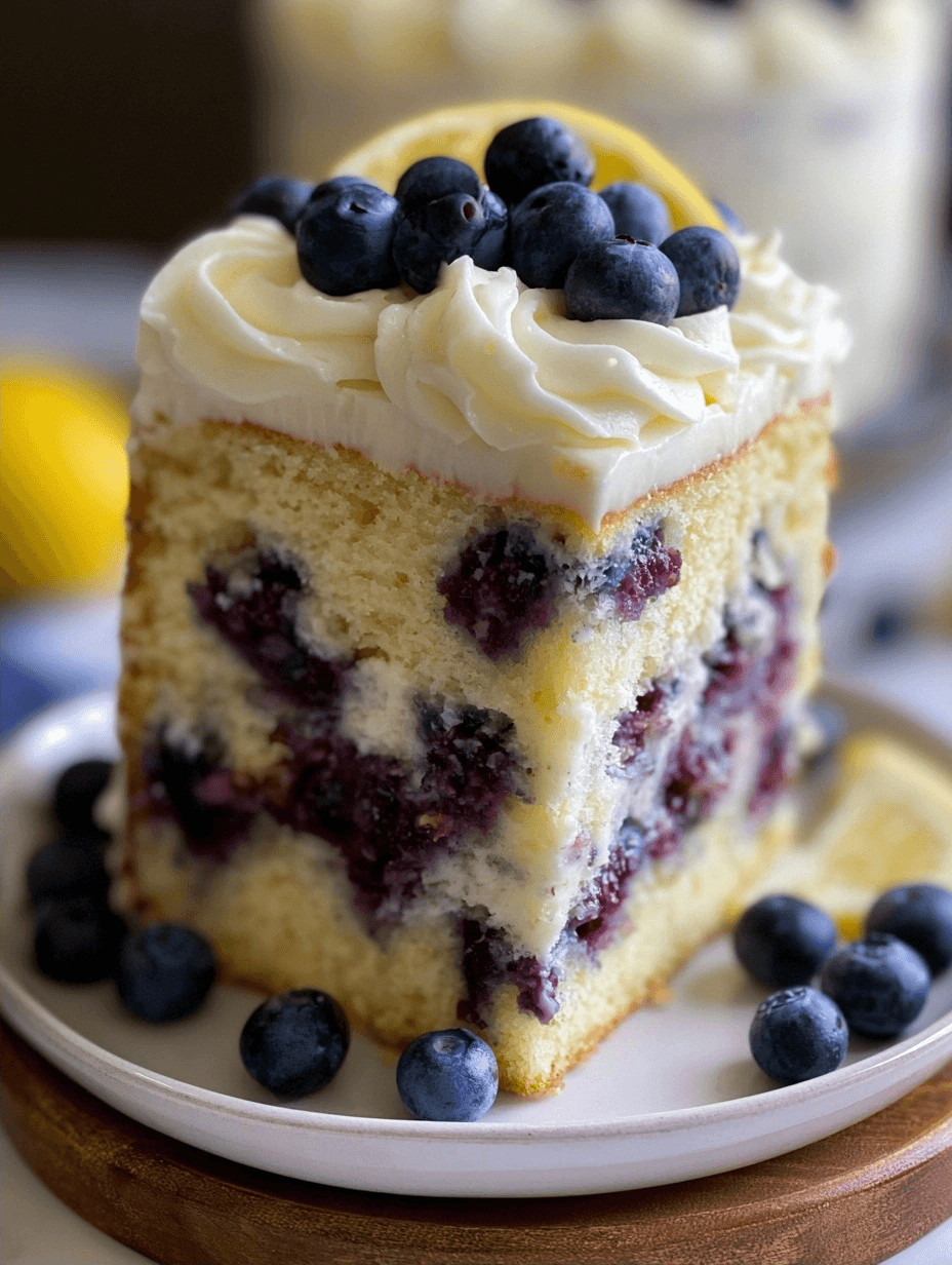 Lemon Blueberry Cake: A Bright and Tangy Dessert