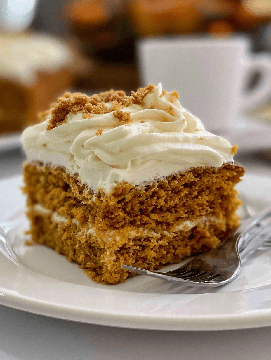 Pumpkin spice cake is the ultimate cozy fall dessert recipe