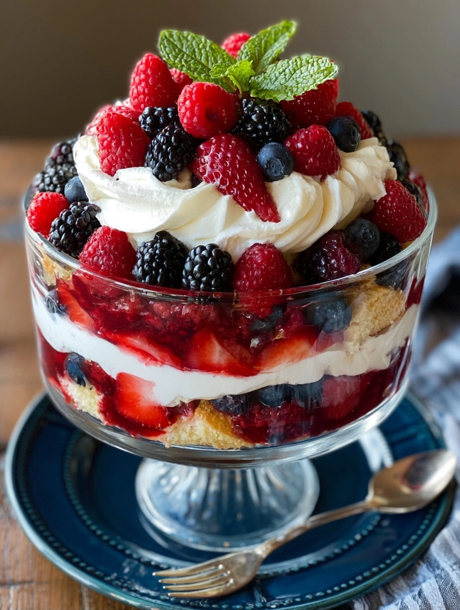 Berry Trifle Recipe: Easy Layered Dessert