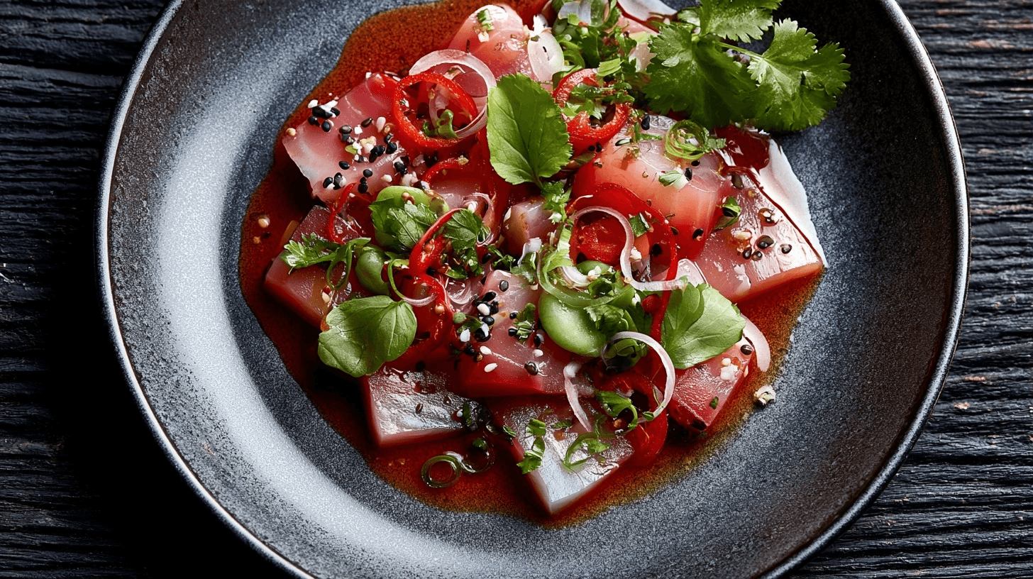 Raw Fish Tossed in Sauce: A Delicious & Refreshing Culinary Guide 1 raw fish tossed in sauce