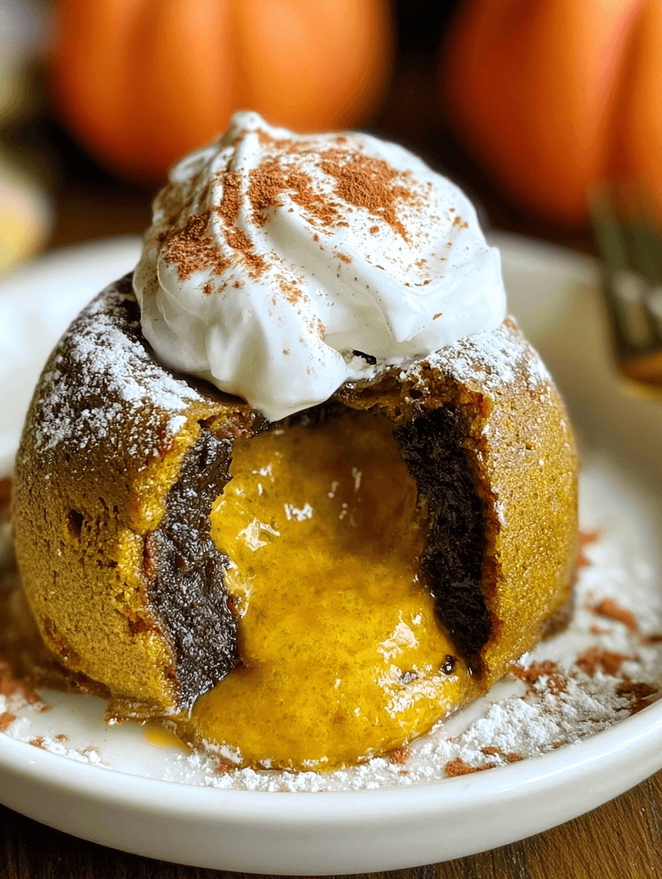 Pumpkin Lava Cake Center Recipe – Gooey, Easy & Perfect for Fall 1 Pumpkin Lava Cake Center