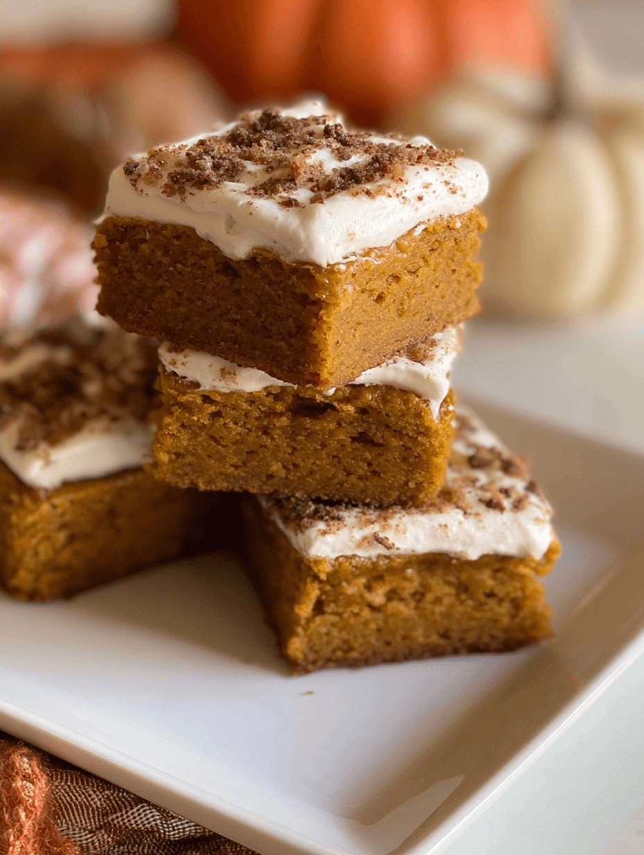 Pumpkin bars are the ultimate easy autumn treat