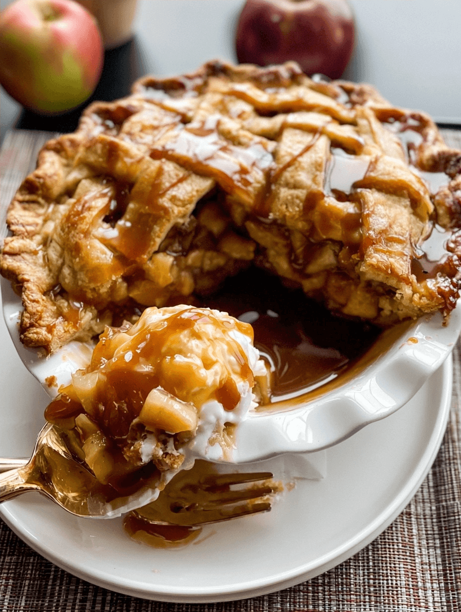 Caramel Apple Pie For Home Bakers