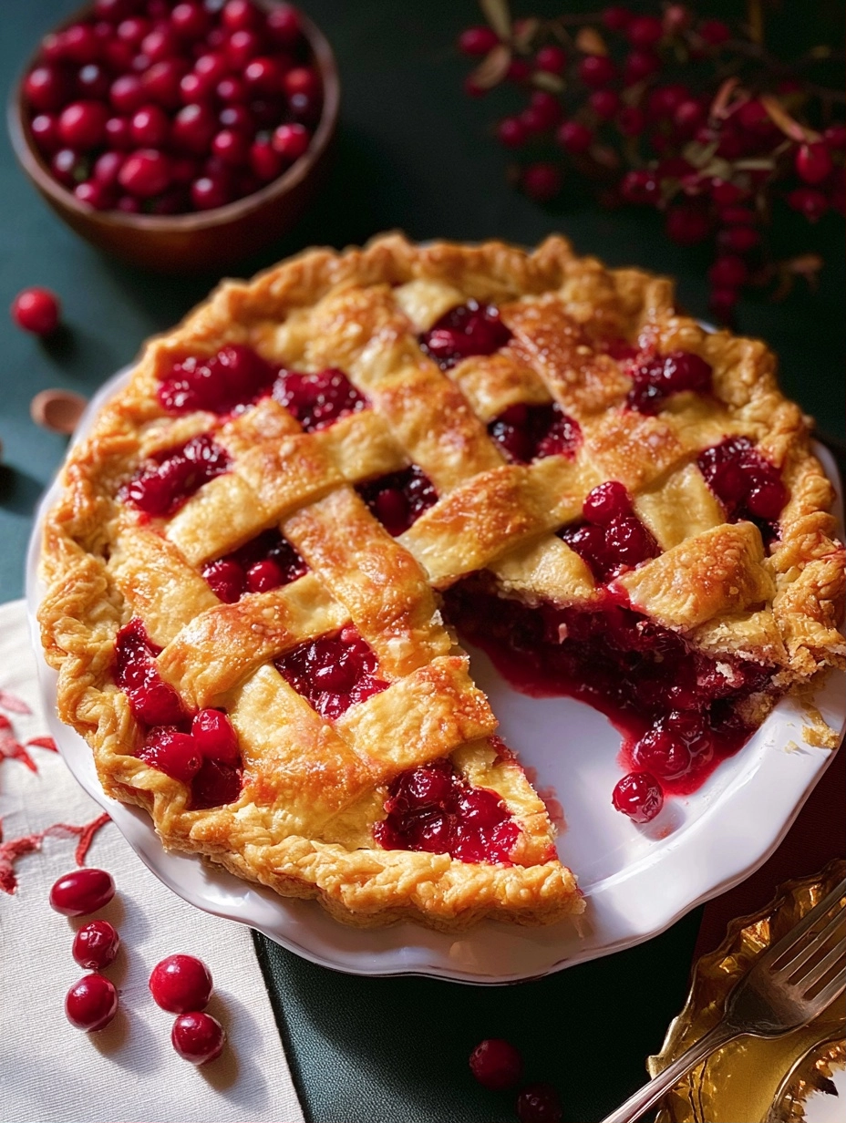 Cranberry pie is the ultimate festive holiday dessert