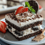 Summer Oreo Ice Box Cake 3 Ingredient Easy Version