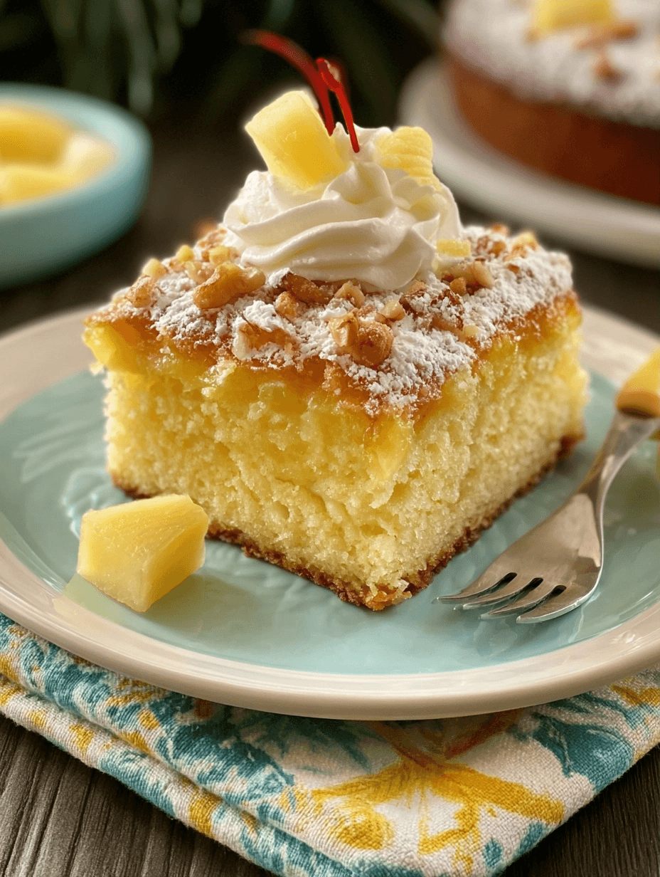 Tropical Pineapple Bliss Cake Recipe