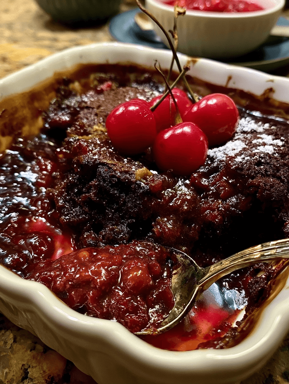 Chocolate Cherry Dump Cake: The Perfect Easy Dessert 2 Chocolate Cherry Dump Cake: The Perfect Easy Dessert