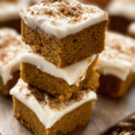 Pumpkin bars are the ultimate easy autumn dessert