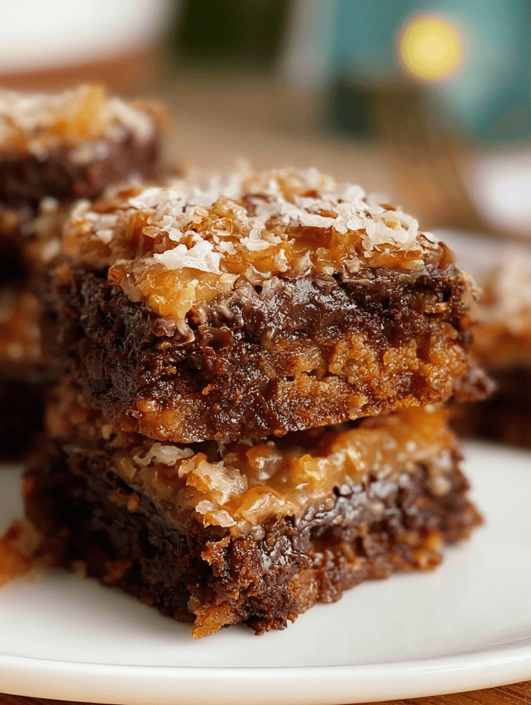 German Chocolate Brownies for Decadent Dessert Lovers