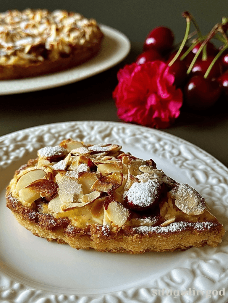 Almond Frangipane Tart With Fresh Cherries