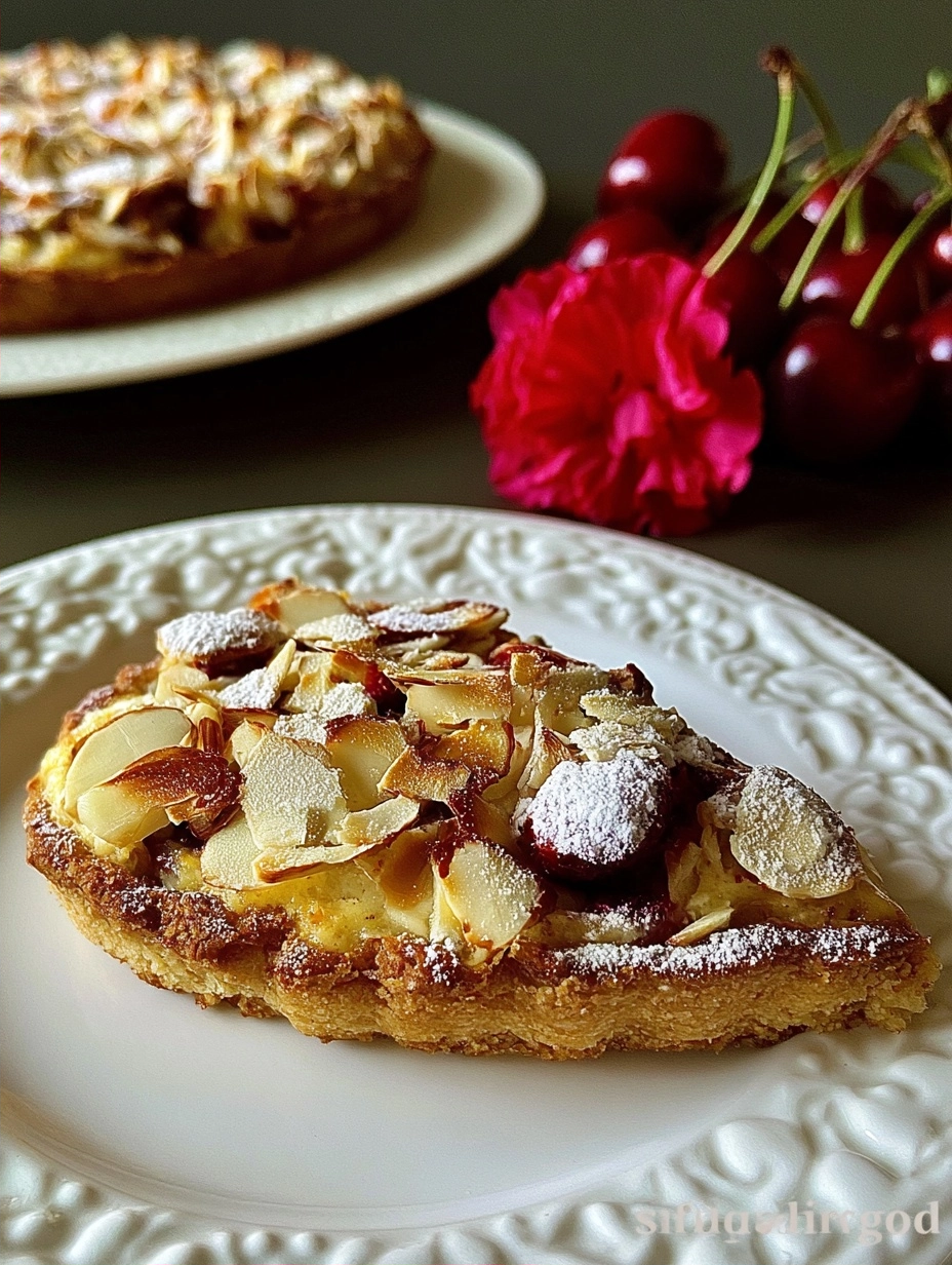 Almond Frangipane Tart With Fresh Cherries 2 Almond Frangipane Tart With Fresh Cherries