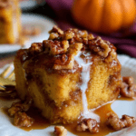 Pumpkin bread pudding cake: A Decadent Fall Dessert