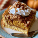 Pumpkin spice dump cake recipe for easy fall baking