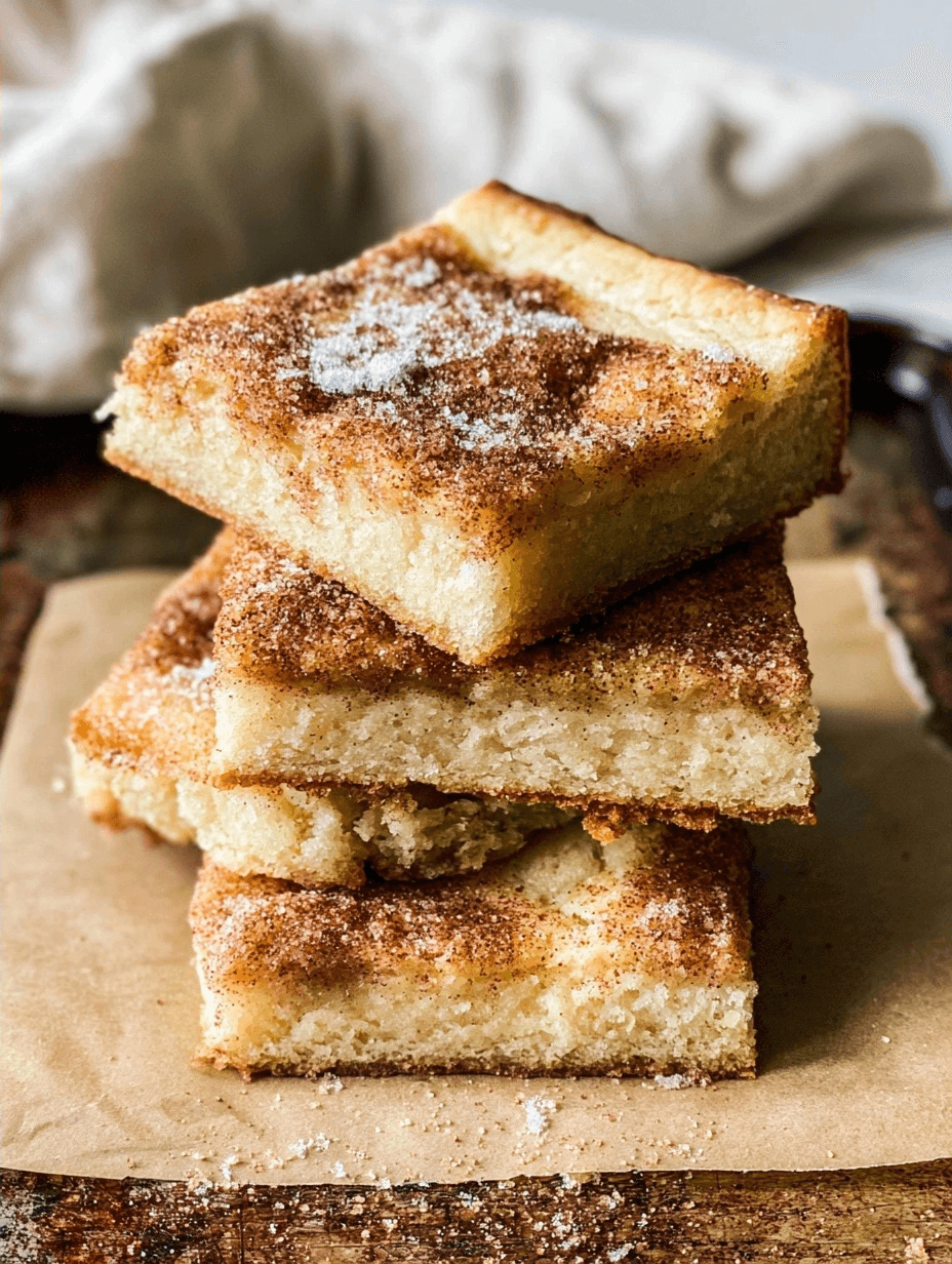 Snickerdoodle Bars for Beginners