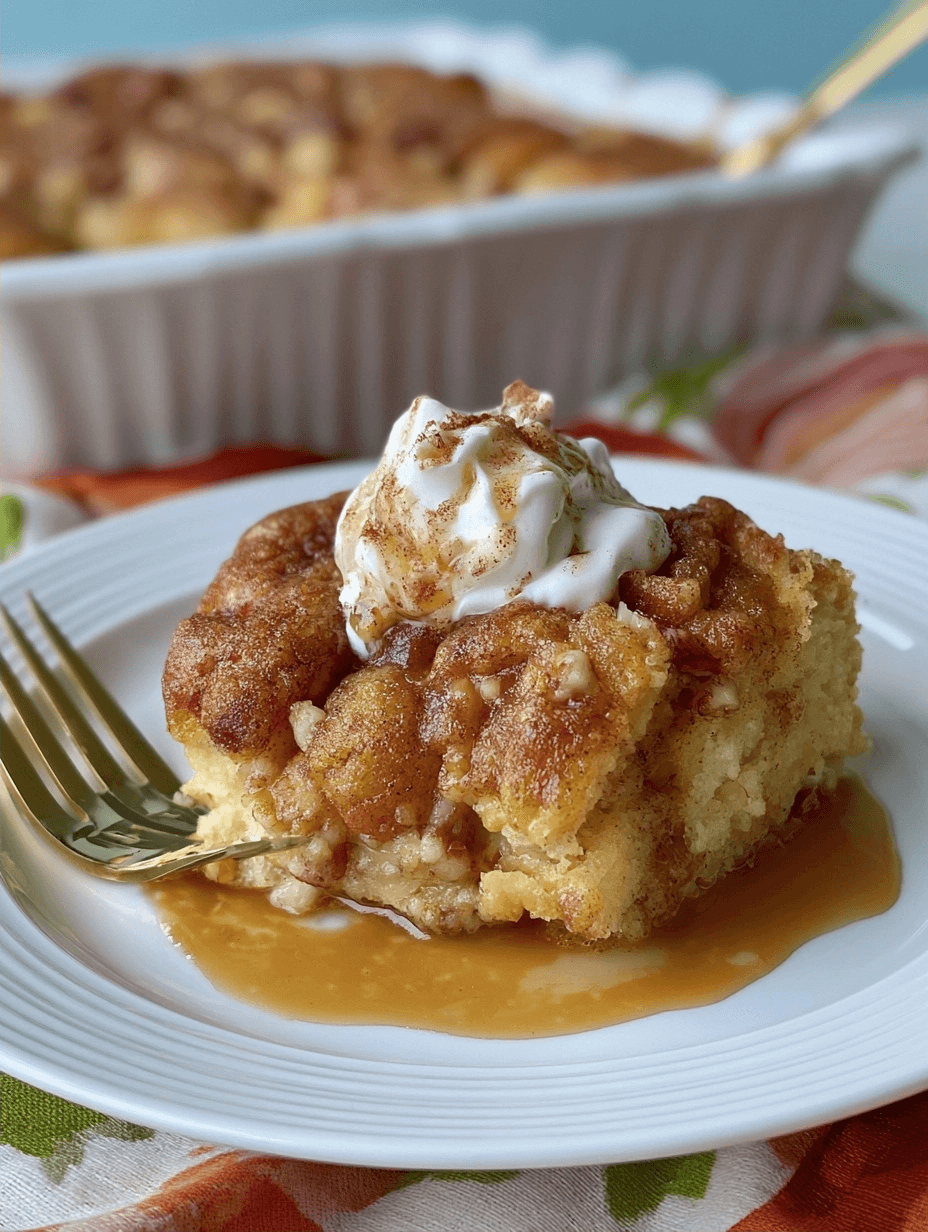 Snickerdoodle dump cake recipe for easy baking