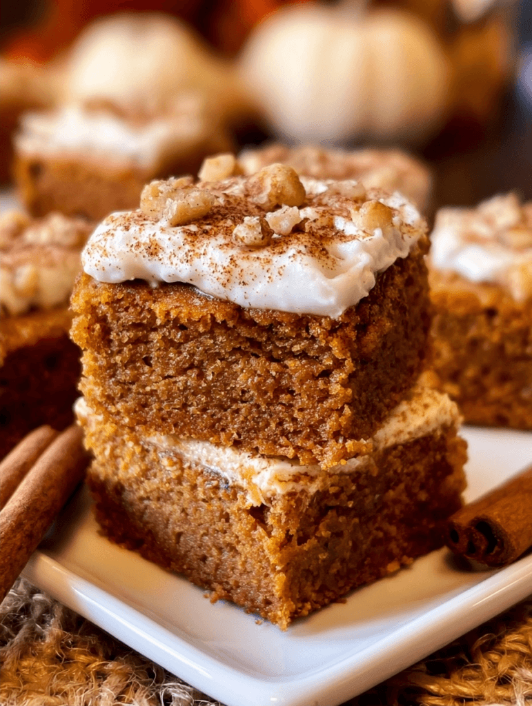 Pumpkin spice blondies recipe for autumn cravings