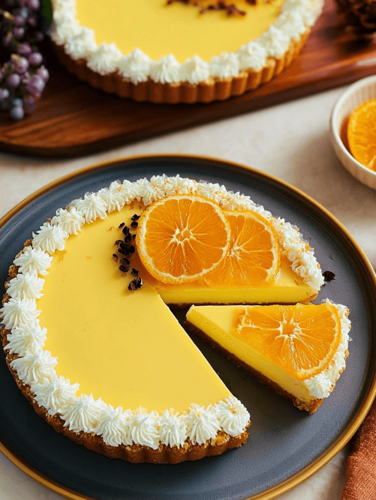 Orange tart recipe for a bright and citrusy dessert
