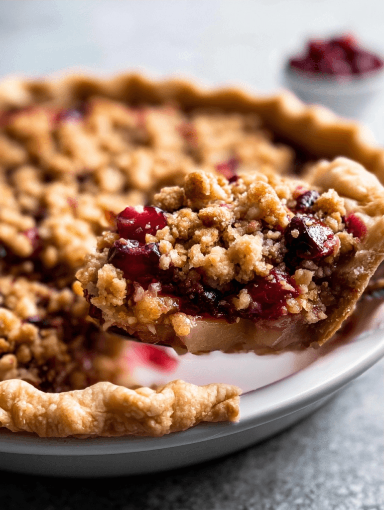 Cranberry pear pie crumble for every occasion