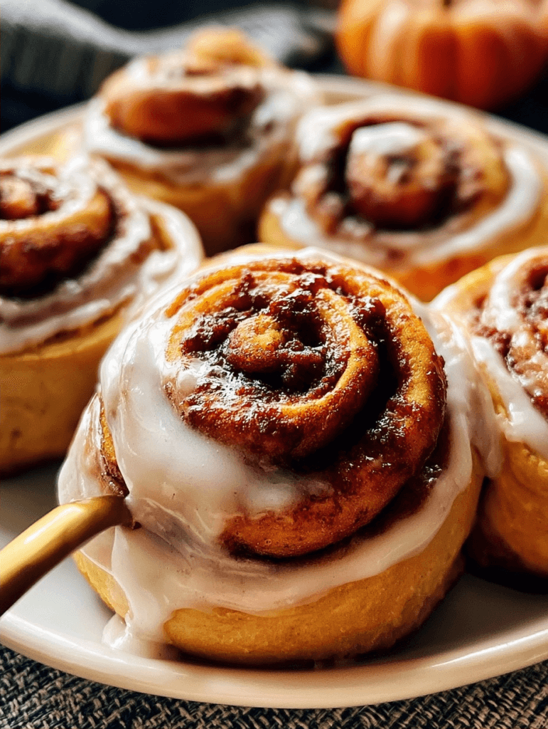 Pumpkin Cinnamon Rolls Glaze Recipe
