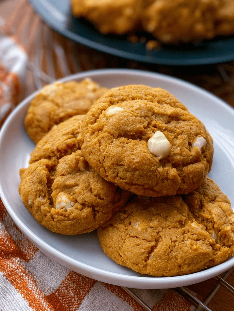 Pumpkin White Chocolate Chip Cookies Recipe