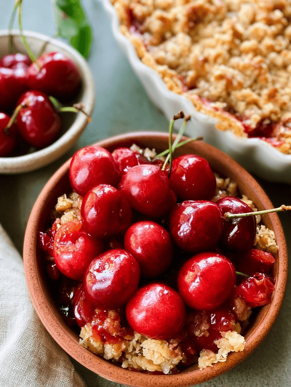 Tart cherry recipes for a perfect rustic fruit crisp 2 Tart cherry recipes for a perfect rustic fruit crisp