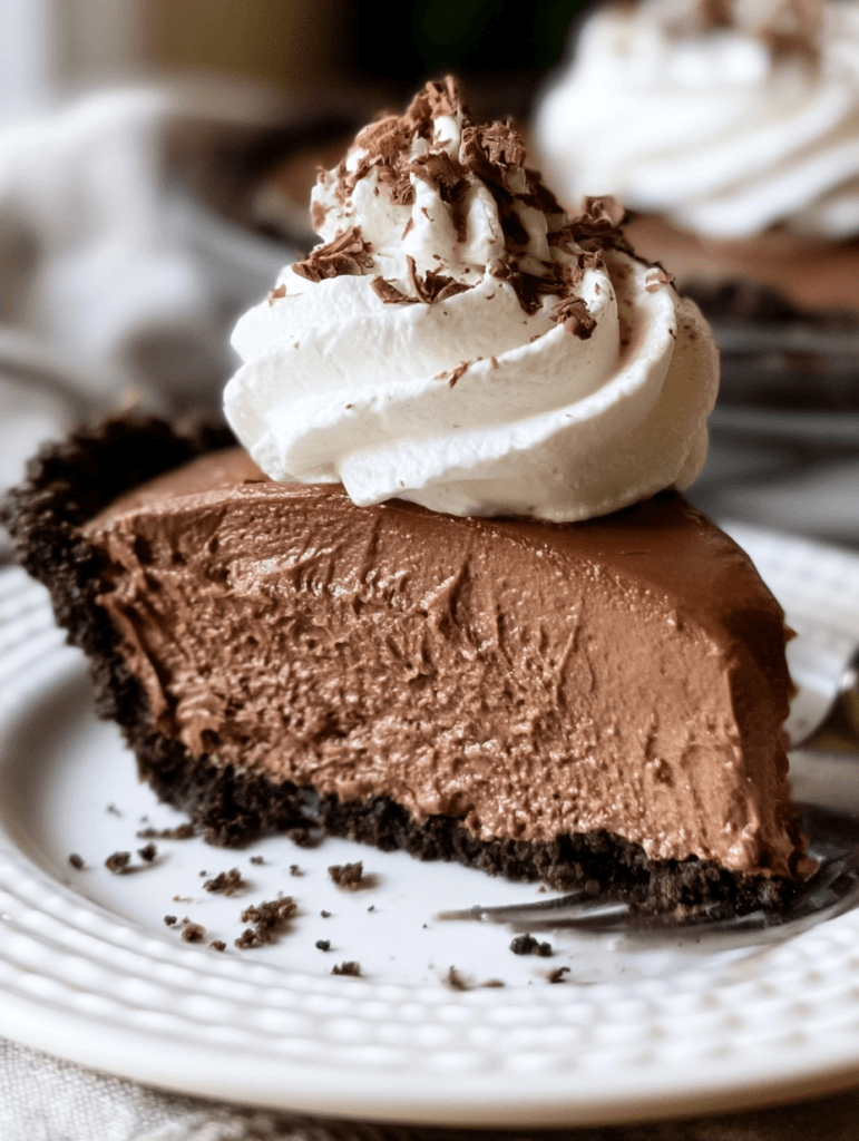 Chocolate silk pie crust recipe for dessert lovers