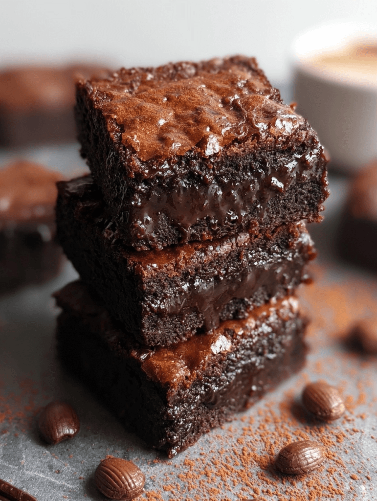 Mocha brownies create rich coffee flavor for dessert