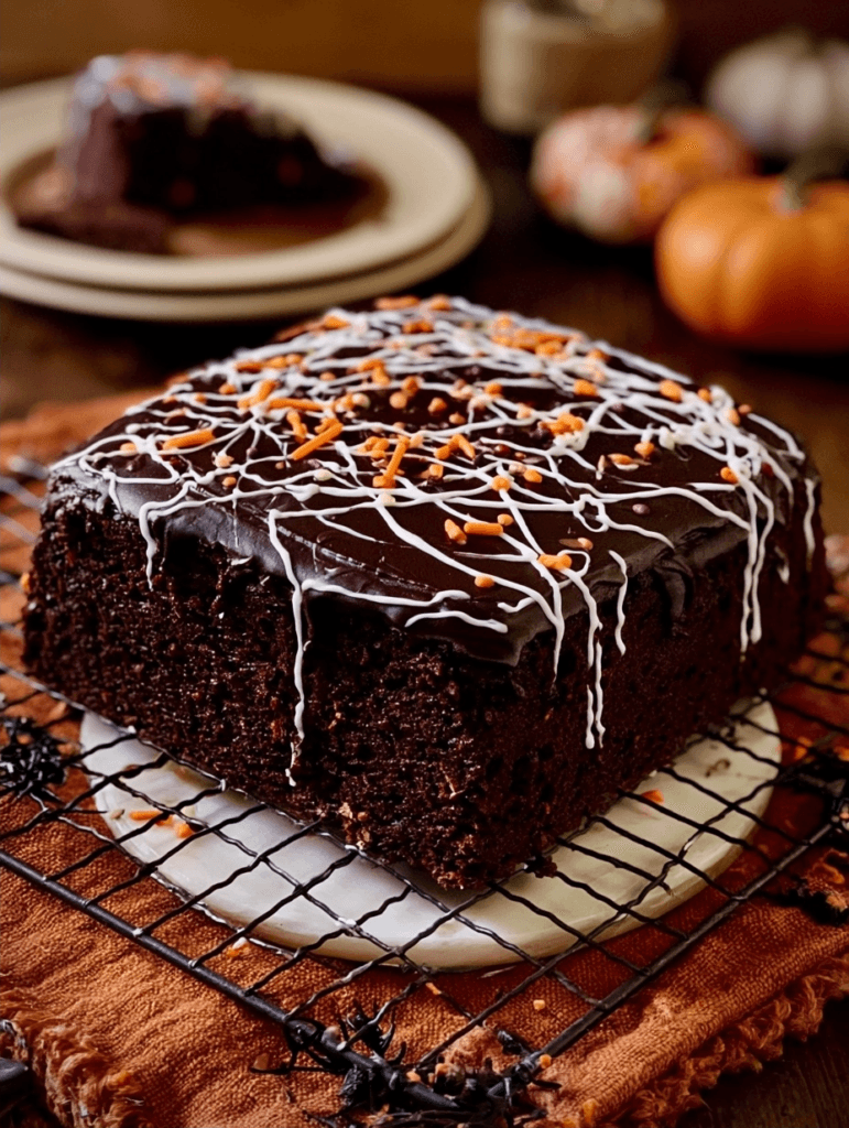 Healthy Halloween Chocolate Cake You Will Love