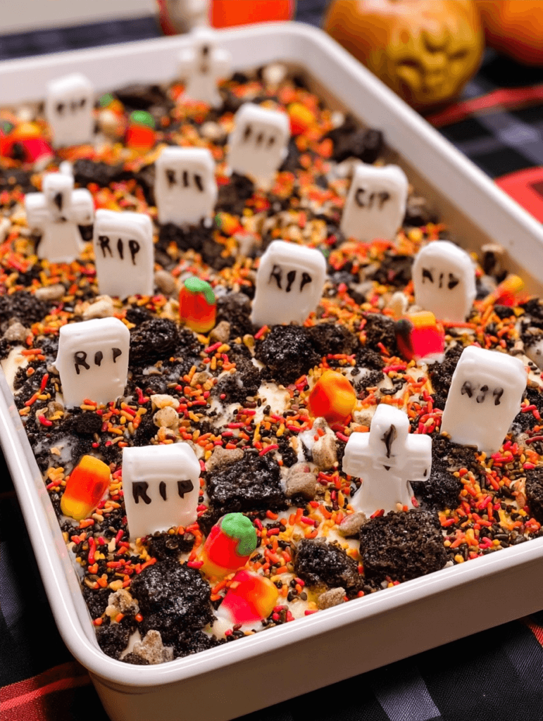 Halloween Graveyard Dump Cake