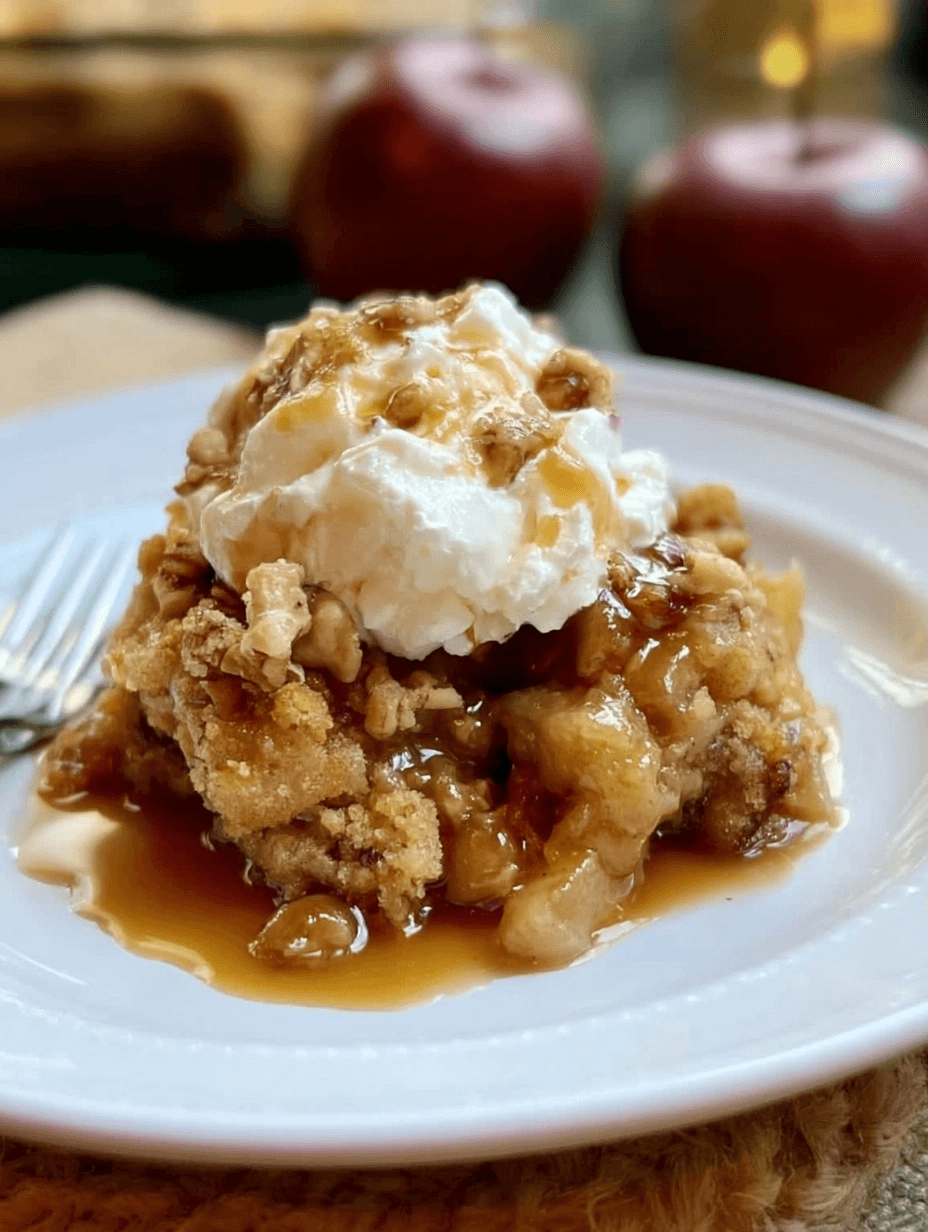 Caramel Apple Dump Cake Fast Recipe For Busy Nights 2 Caramel Apple Dump Cake Fast Recipe For Busy Nights