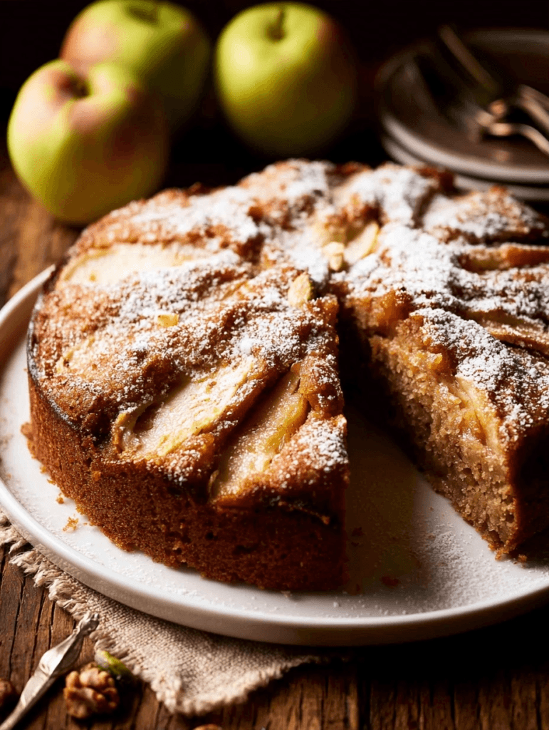 Keto Apple-Spiced Almond Cake