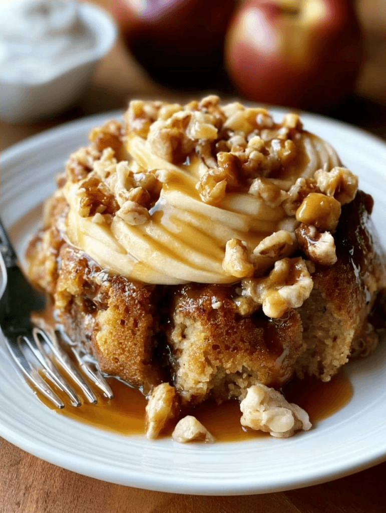 20-Min Healthy Caramel Apple Cake Recipe