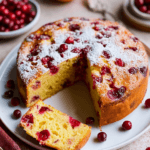20-Min Cranberry Orange Healthy Cake