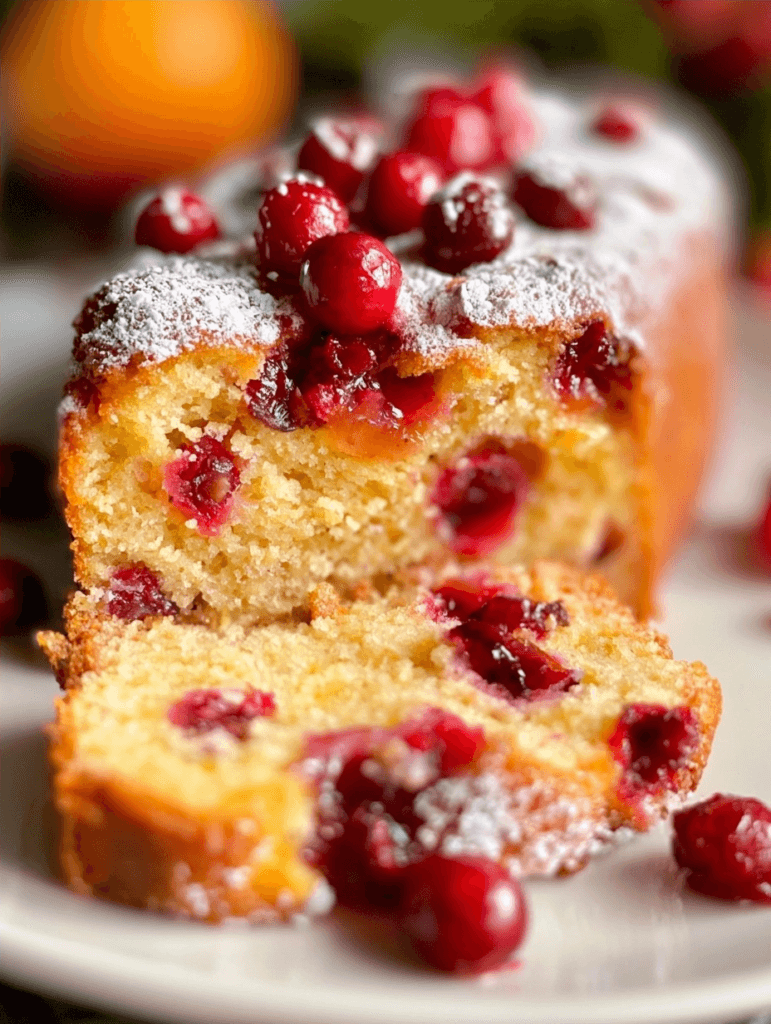 20-Min Cranberry Orange Healthy Cake Recipe