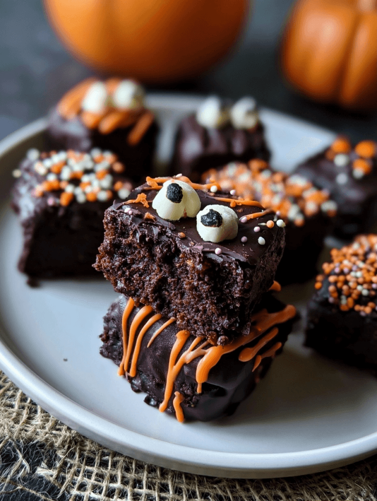 Gluten-Free Halloween Brownie Bites for Parties