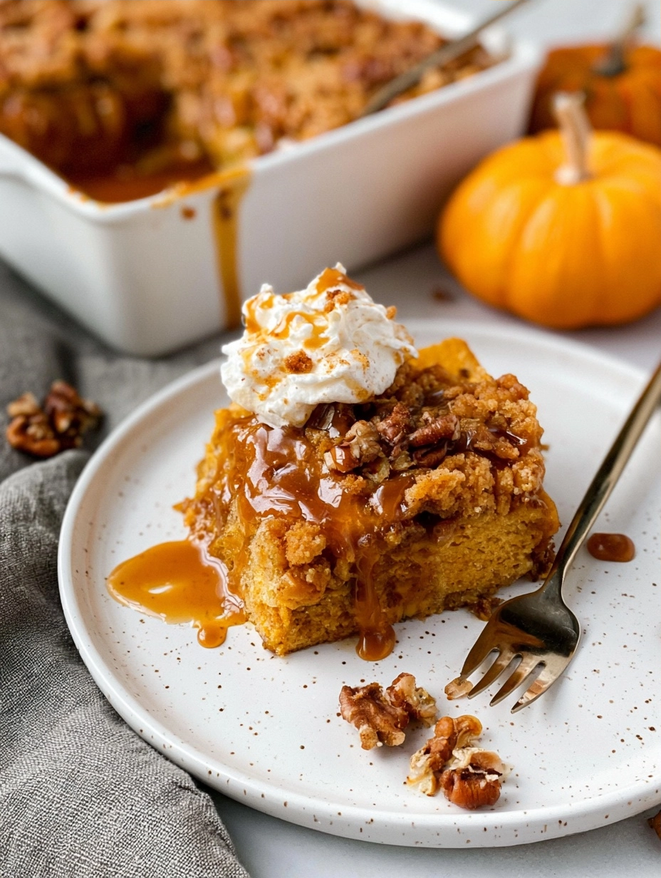 Pumpkin Caramel Dump Cake Fast and Easy Recipe 2 Pumpkin Caramel Dump Cake Fast and Easy Recipe
