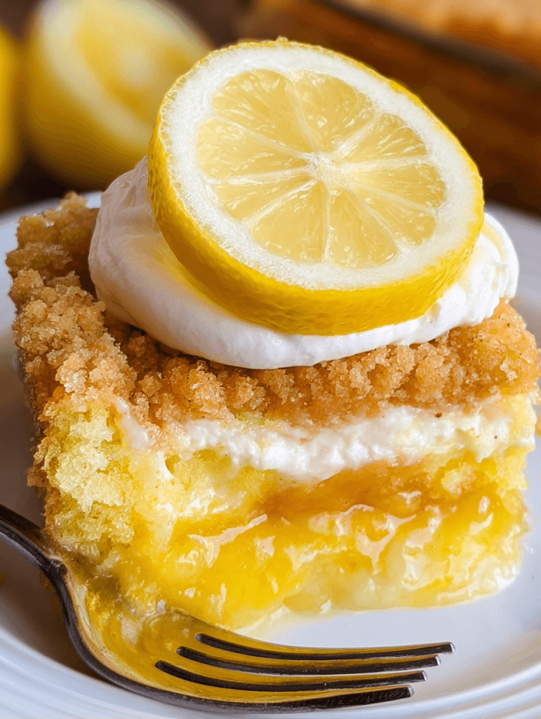Lemon Dump Cake Fast Cream Cheese Dessert