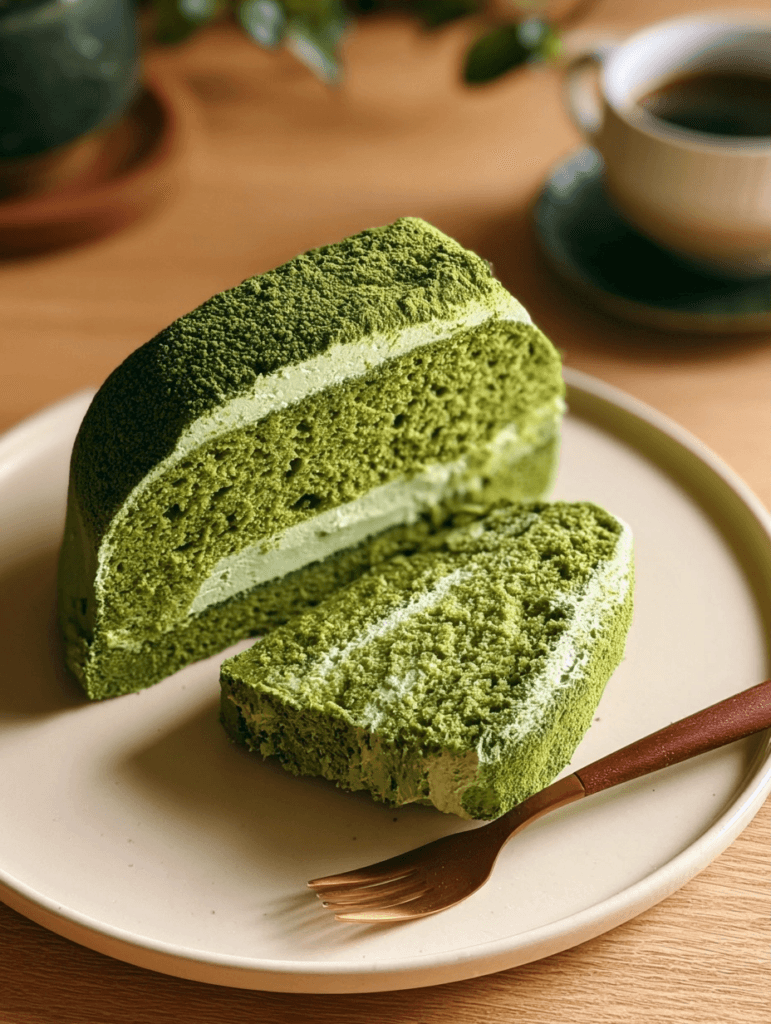 20-Min Healthy Matcha Green Tea Cake