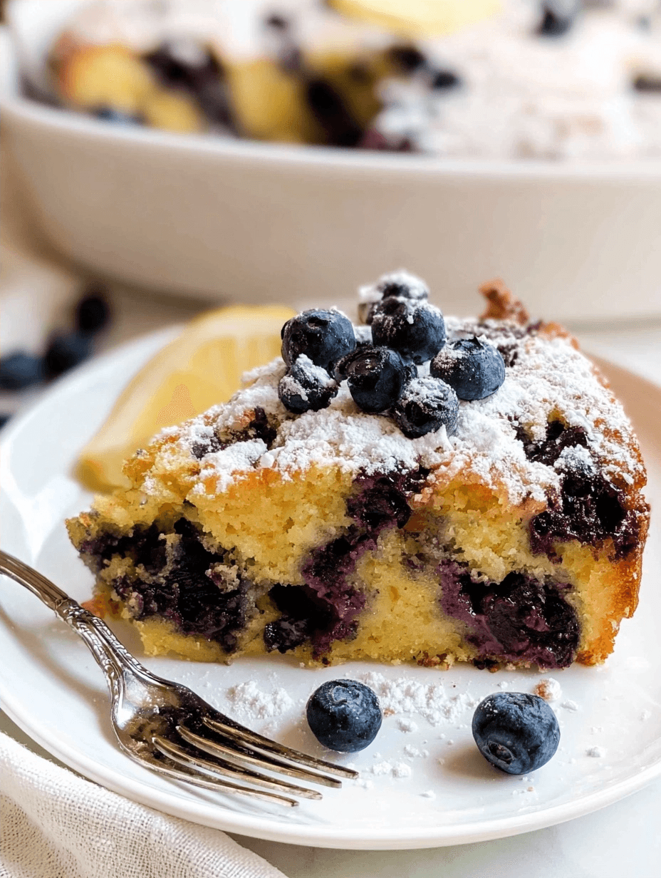 Lemon Blueberry Dump Cake Fast And Easy