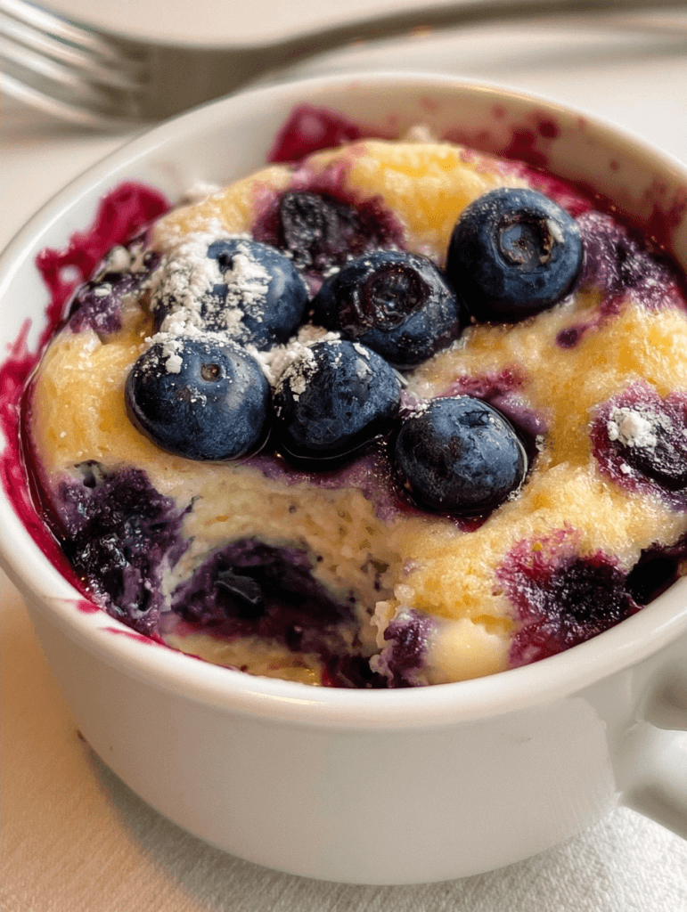 Keto Blueberry Mug Cake Recipe for Sweet Cravings