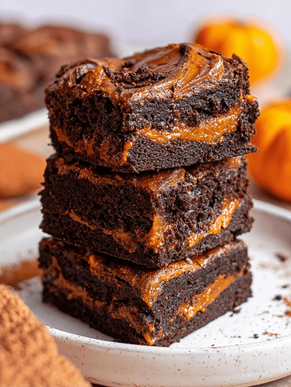 Gluten-Free Pumpkin Brownies for Fall 2 Gluten-Free Pumpkin Brownies for Fall