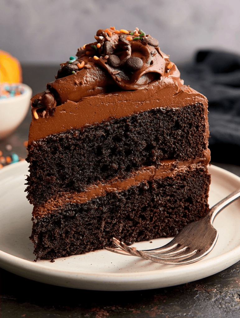 20-Min Healthy Halloween Chocolate Cake Recipe