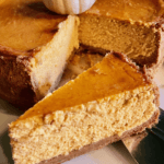 Keto Pumpkin Cheesecake Almond Crust Delight