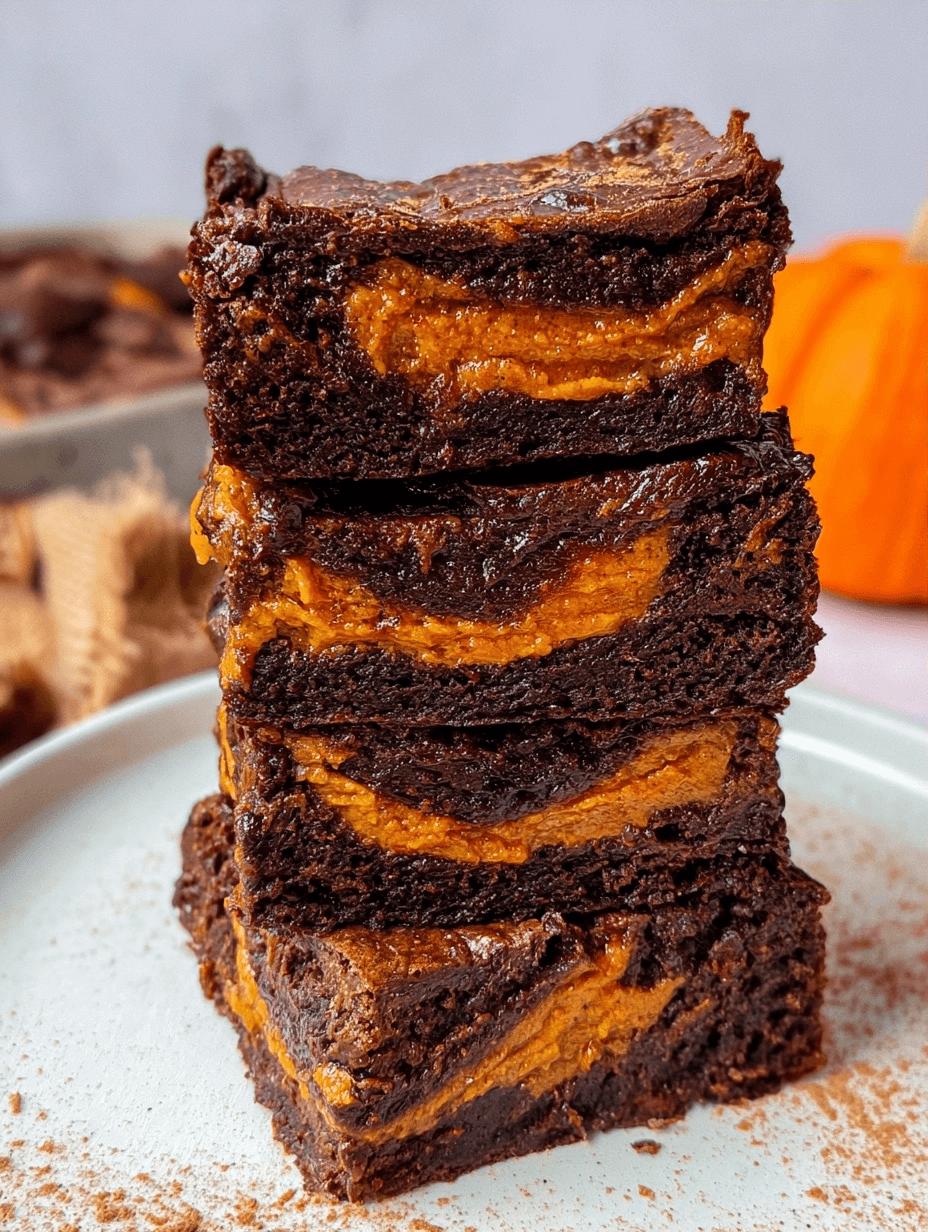 Gluten-Free Pumpkin Brownies for Fall 2 Gluten-Free Pumpkin Brownies for Fall