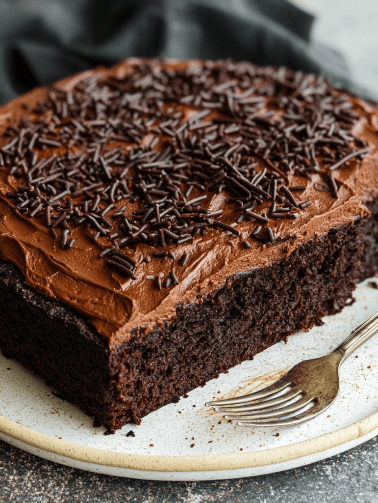 20-Min Healthy Halloween Chocolate Cake Recipe