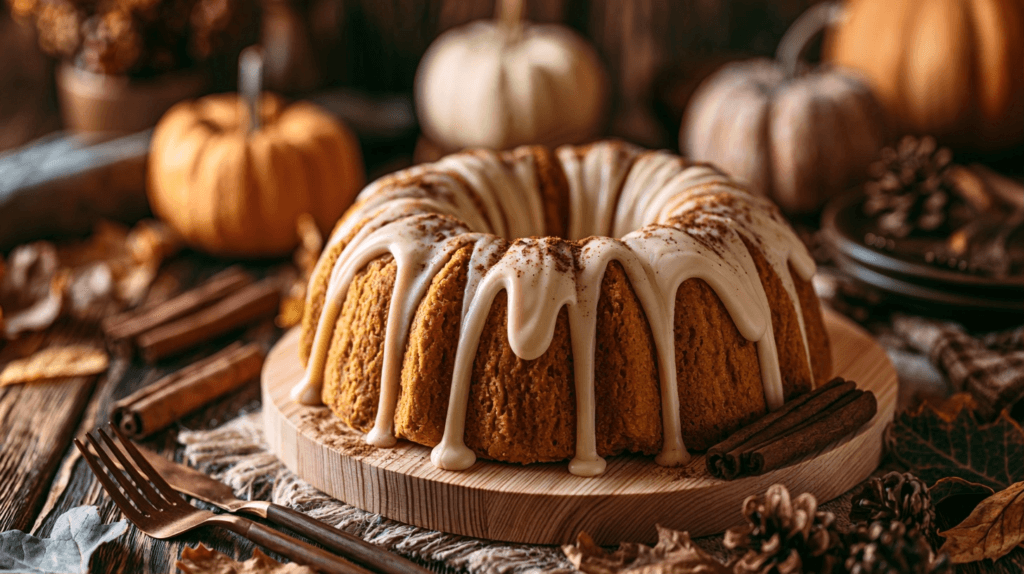 Irresistibly Moist Pumpkin Bundt Cake Recipe | Cream Cheese Frosting